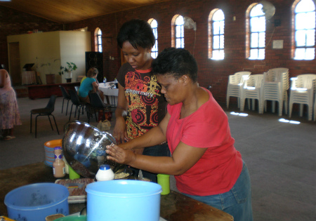Port Elisabeth - etan klaar maken voor 100 kinderen